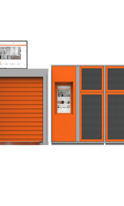Copy of Large Storage Locker-Front-Orange